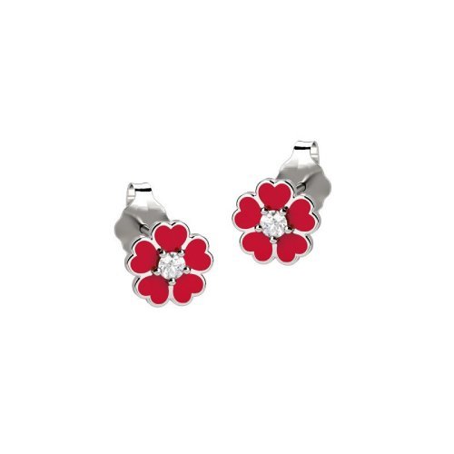 Boucle d'oreille Fleur Ag 925