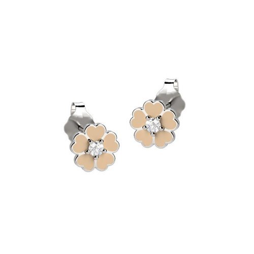 Boucle d'oreille Fleur en Ag 925