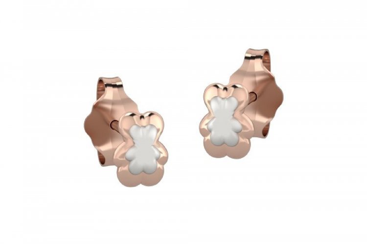 Orecchino Orso Rosa Arg 925_2227