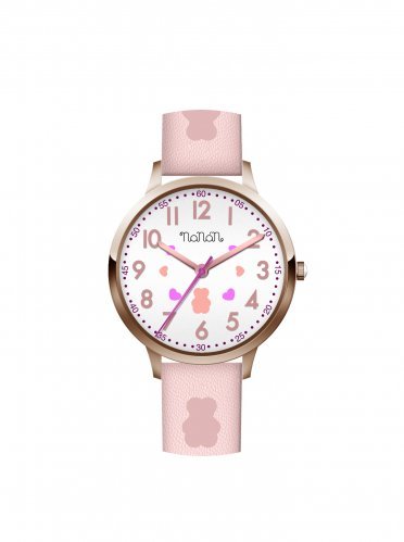 Orologio bambino bianco rosa - gold rose_2731