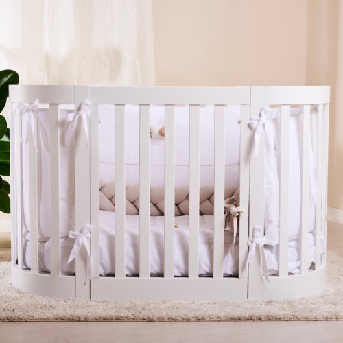 Oval cradle with conversion kit into a cot and armchairs_9398