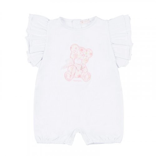 Pagliaccetto con Orso Jersey Bianco_5332