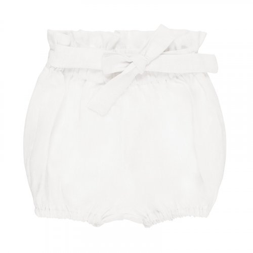 Pantaloncino Lino Bianco