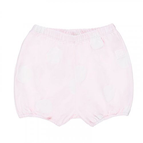 Rosa gepunktete Shorts