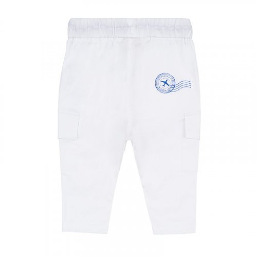 Pantalone cargo bianco_7428