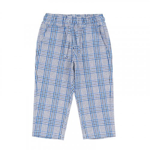 Pantalone scozzese blu