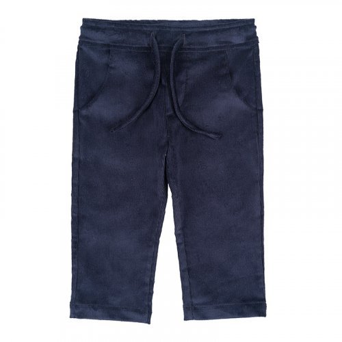 Pantalone Velluto a Coste C/Coulisse Blu