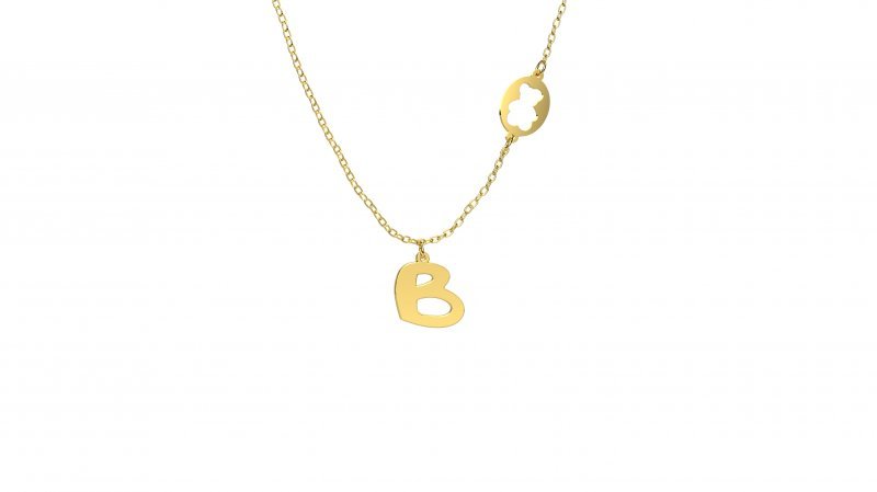 Pendant with "B" Letter_2610