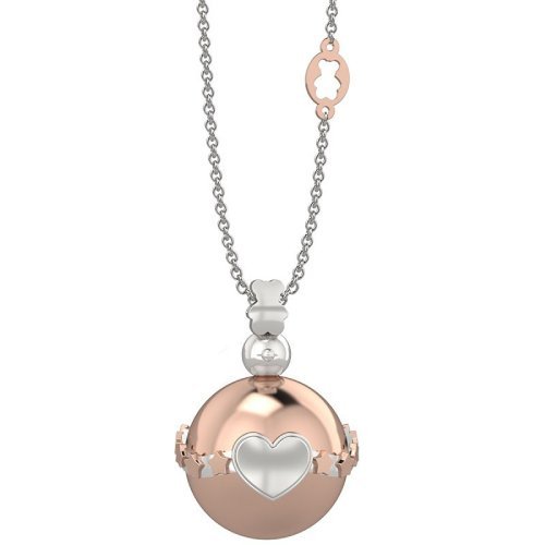 Pendant with boule rose gold color