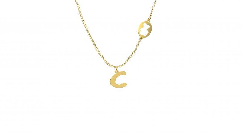 Pendant with "C" Letter_2612