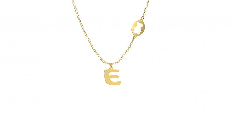 Pendant with "E" Letter_2616