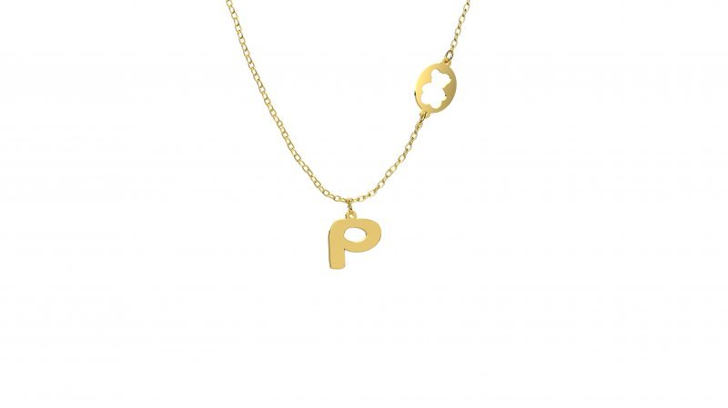 Pendant with "P" Letter_2632