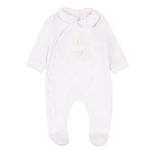 Pink BabyGro Front Opening with Bunny "Coccolino"_1022