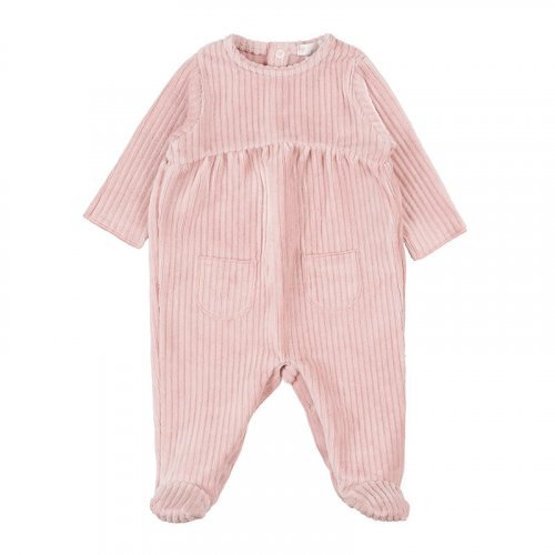 Pink Babygro with Pockets