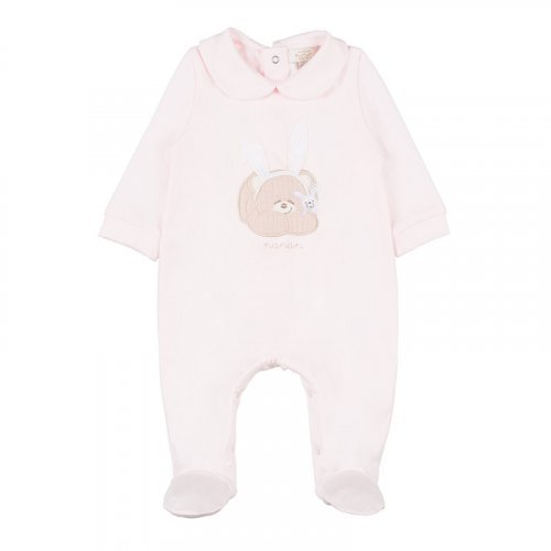 Pink Babygro with Teddy_5409