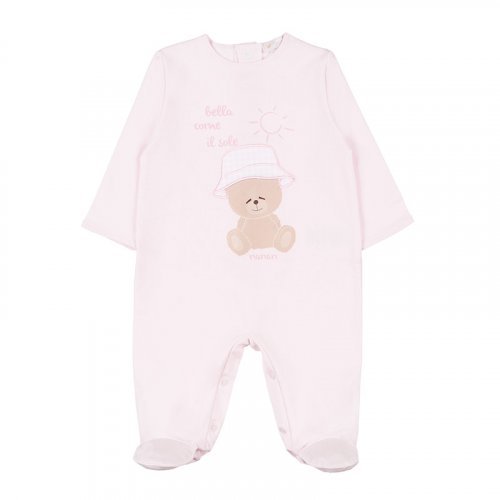 Pink Babygro with Teddy