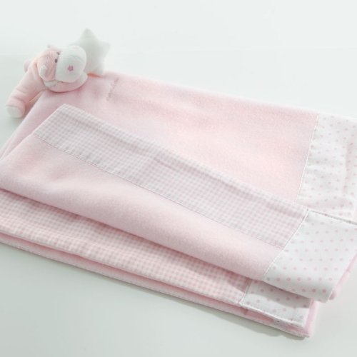 Pink Bombo fleece blanket for pram_466