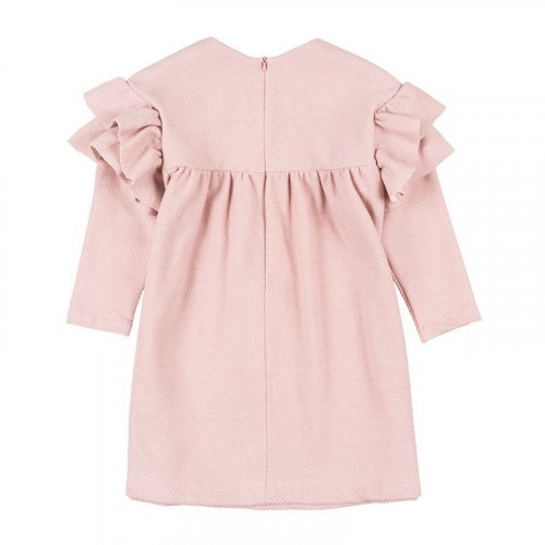 Pink Dress with Voulant_1537