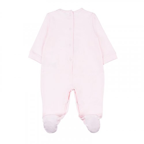 Pink Jersey Babygro with Teddy_4384