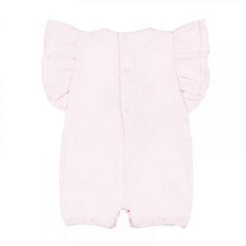 Pink Jersey Romper with Roses_4902