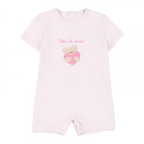 Pink Jersey Romper with Teddy_4389