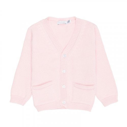 Pink Knitted Cardigan_4374