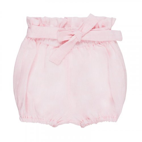 Pink Linen Shorts