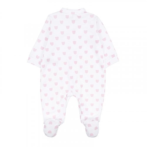 Pink open front babygro_8318