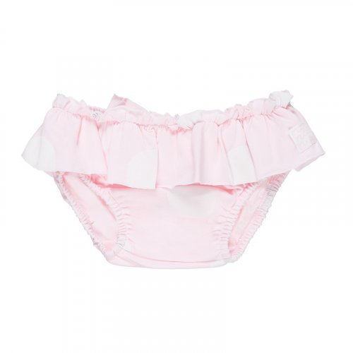 Pink Polka Dotted Swim Slip