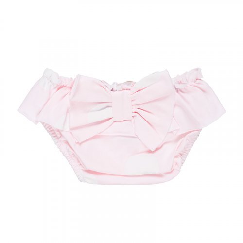 Pink Polka Dotted Swim Slip_4822