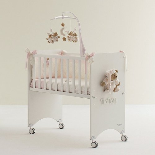 Pink Puccio Co-sleeping Bed With Mattress