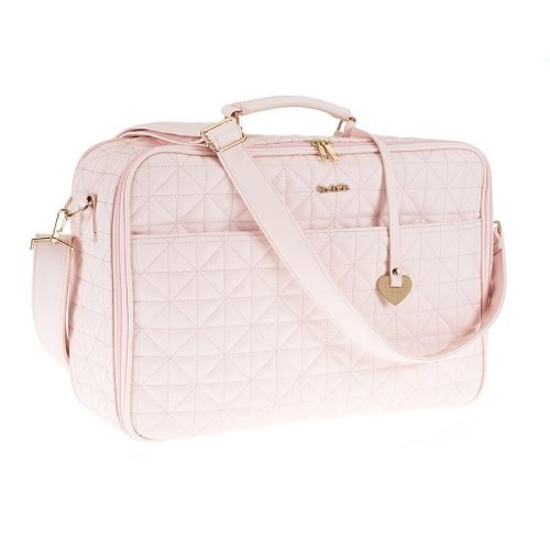 Pink quilted Mom Bag in eco leather_859