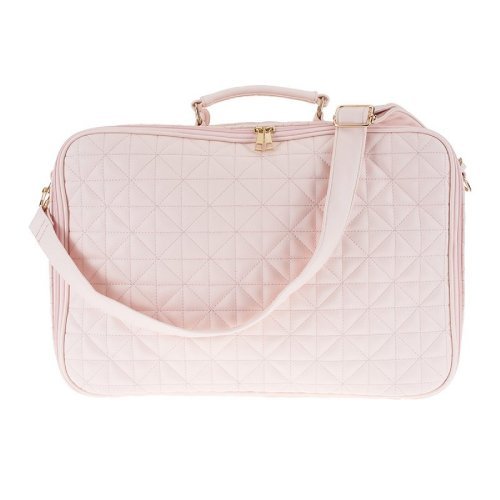 Pink quilted Mom Bag in eco leather_861
