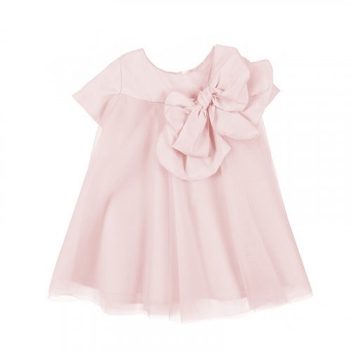 Pink Tulle Dress with Bow_4974