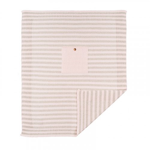 Pink Yarn Blanket with Pocket_1178