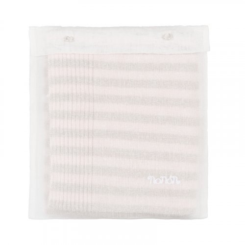 Pink Yarn Blanket with Pocket_1180