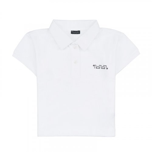 Weißes T-Shirt mit kurzen Ärmeln_5881