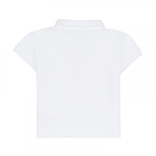 Weißes T-Shirt mit kurzen Ärmeln_5882