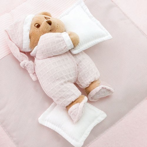 Pink Puccio Fleece blanket for pram