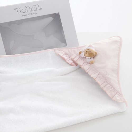 Puccio pink newborn bathrobe