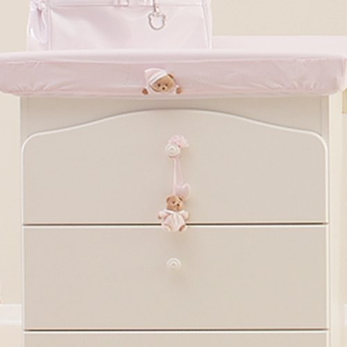 Puccio pink pendant for Changing table and Chest of drawers