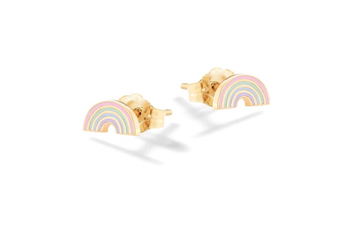 Rainbow Silver Earrings