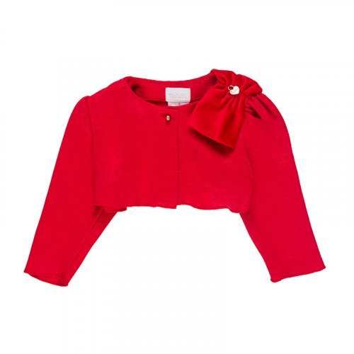 Red Bolero Jacket with Bow