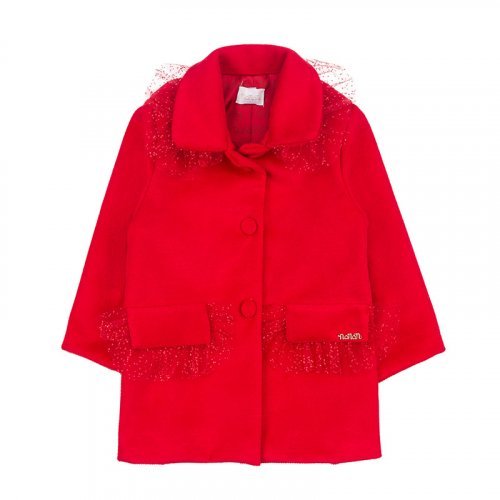 Red Coat with Frills
