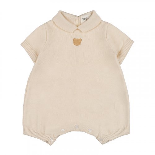 Romper with collar and embroidery_12155