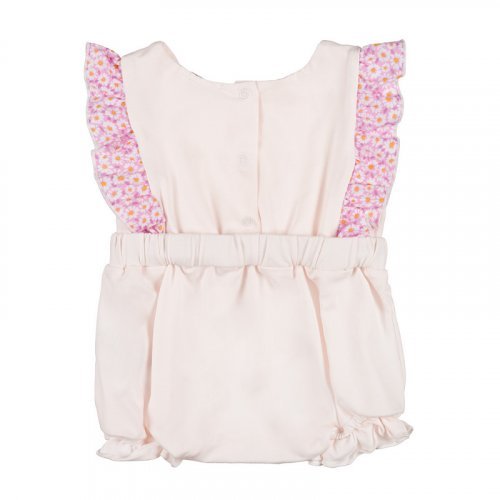 Romper with frills and flowered bow_12723