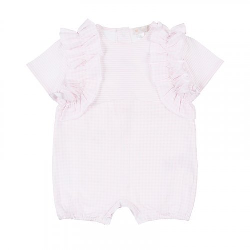 Pink and Tartan Romper_4857