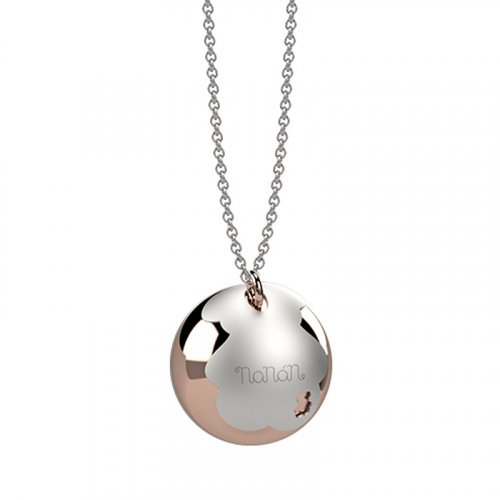 Rose gold plated pendant with Teddy Bear_3540