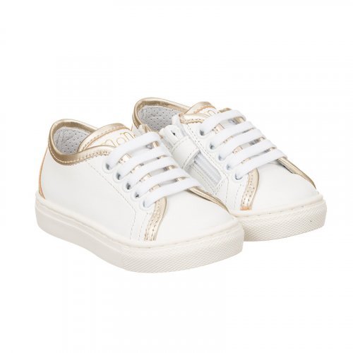 Chaussures en cuir blanc_8386