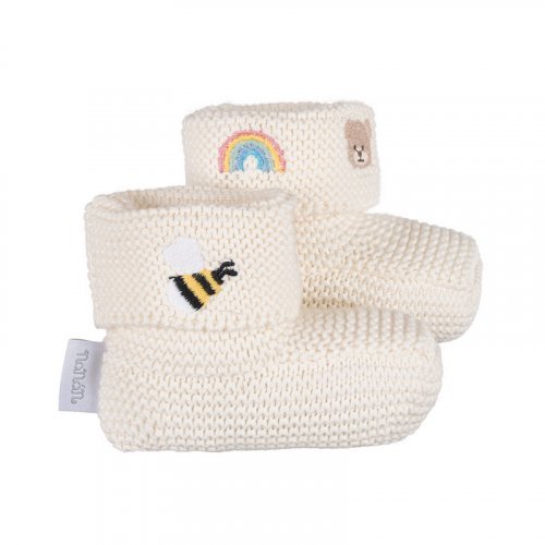 Scarpine con grafiche ricamate